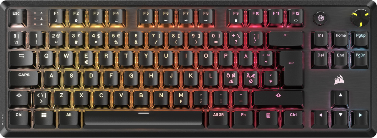 Corsairi klaviatuur K70 CORE TKL WIRELESS RGB