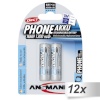 Ansmann akud 12x2 maxE NiMH Mignon AA 1300mAh DECT PHONE