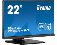iiyama monitor T2254MSC-B1AG, 21.5", 16:9, M-Touch, HDMI+DP+USB, must