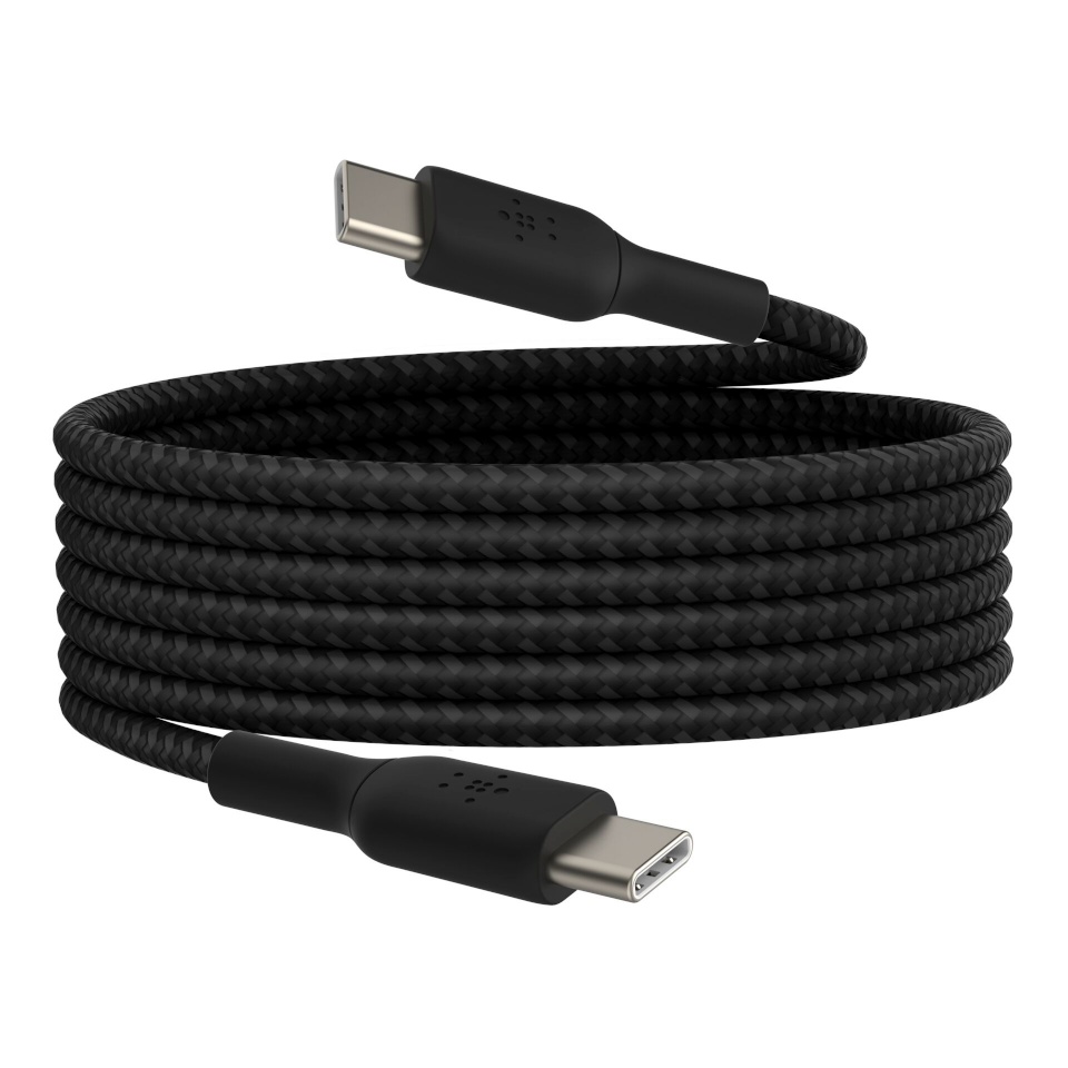 Belkin laadimiskaabel BOOST CHARGE braided Cab. USB-C/USB-C 2m bl. CAB004bt2MBK