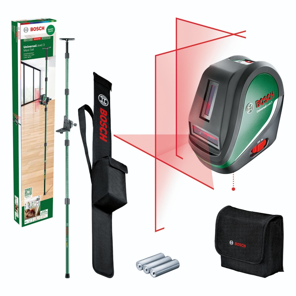 Bosch mõõtevahend UniversalLevel 3 Maxi Set Kreuzlinien-Laser