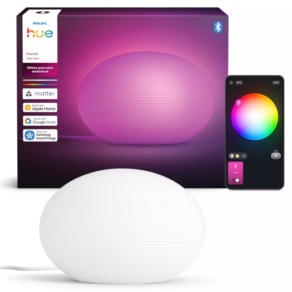 Philips Hue Flourish laualamp, 1xA60 WCA