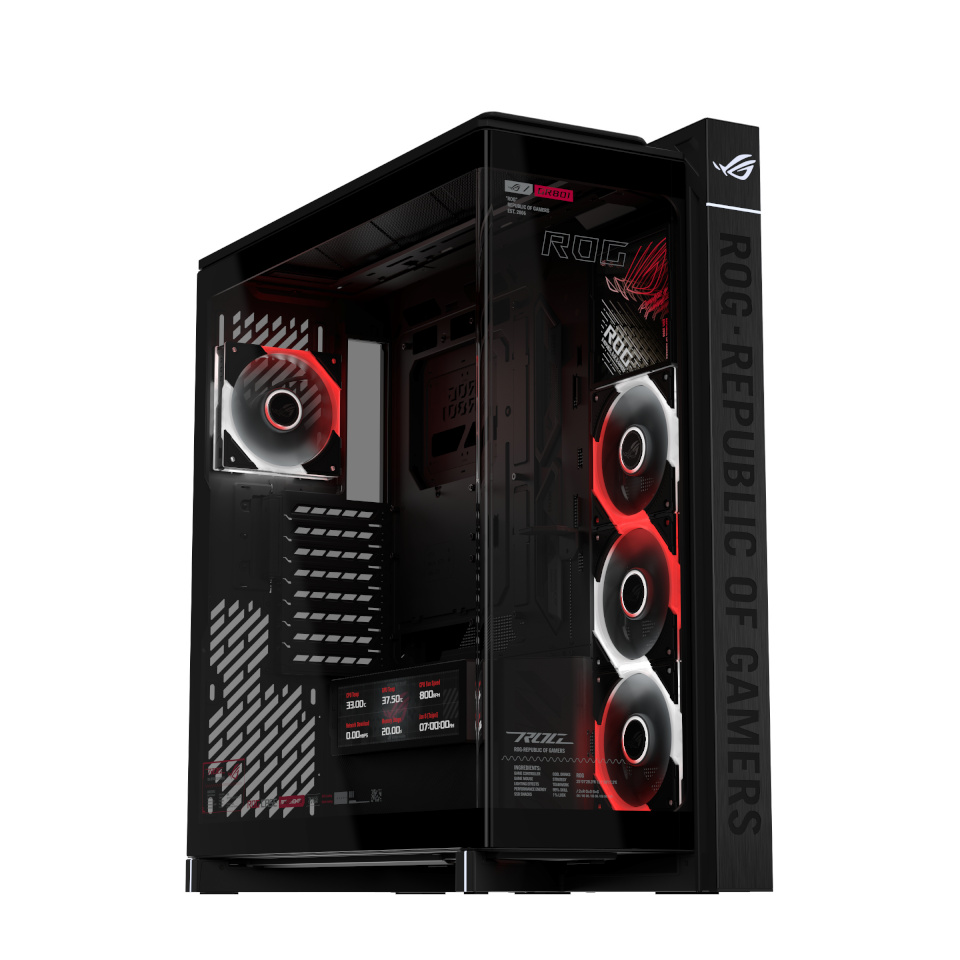 Asus korpus ROG Cronox GR801 CURVE TG ARGB must Edition (must, Panorama-Glas Design)