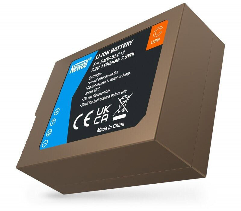 Newell aku Panasonic DMW-BLC12 USB-C