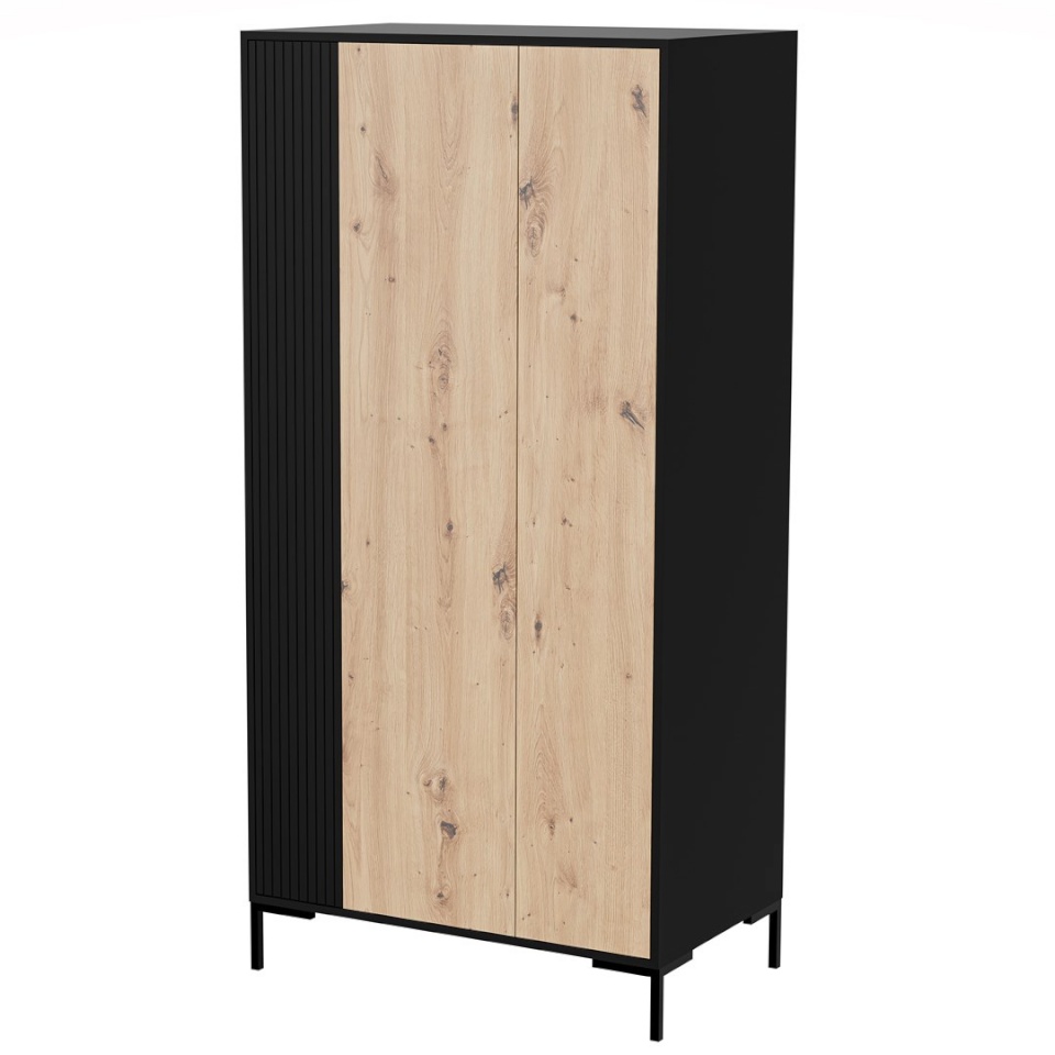 Cama Meble riidekapp MERCI wardrobe 90 x 55 x 184 cm must/oak artisan