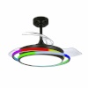 20363 Laeventilaator CristalRecord ANTILA MINI RGB BK RETRAC must