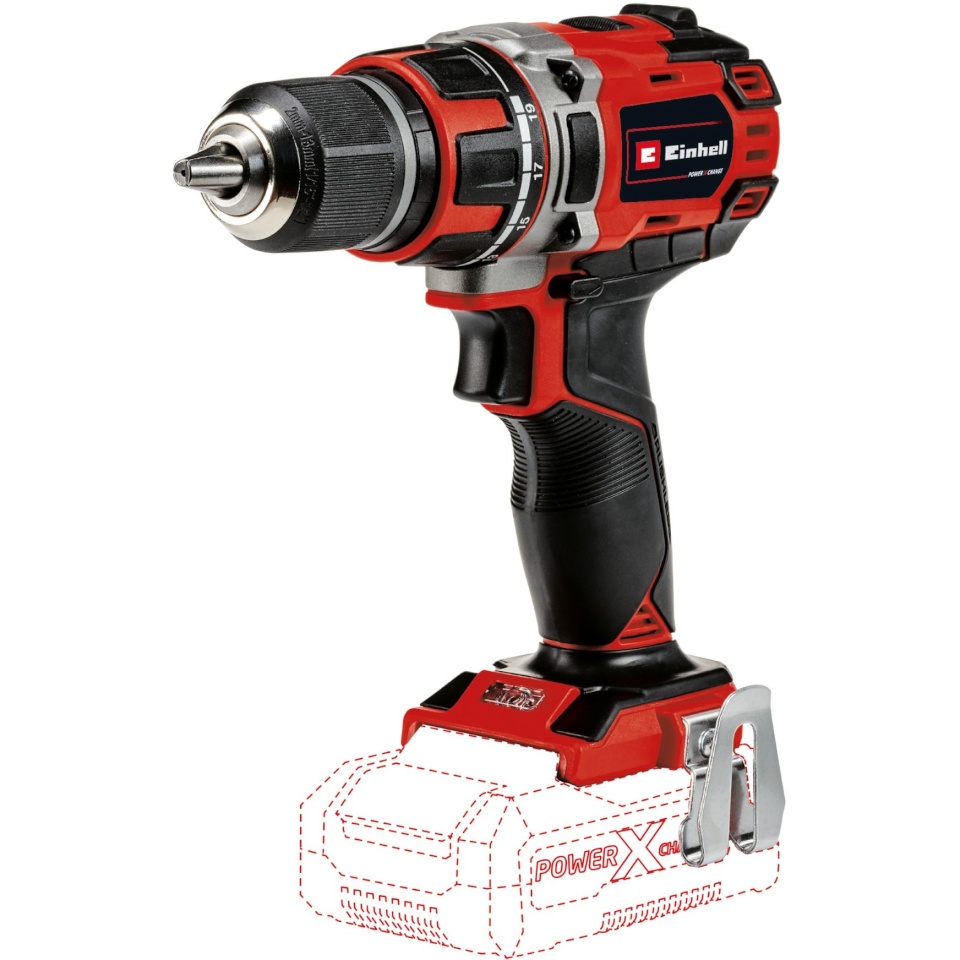 Einhell akutrell TE-CD 18/50 Li BL Solo Professional Cordless Drill/Driver, punane/must