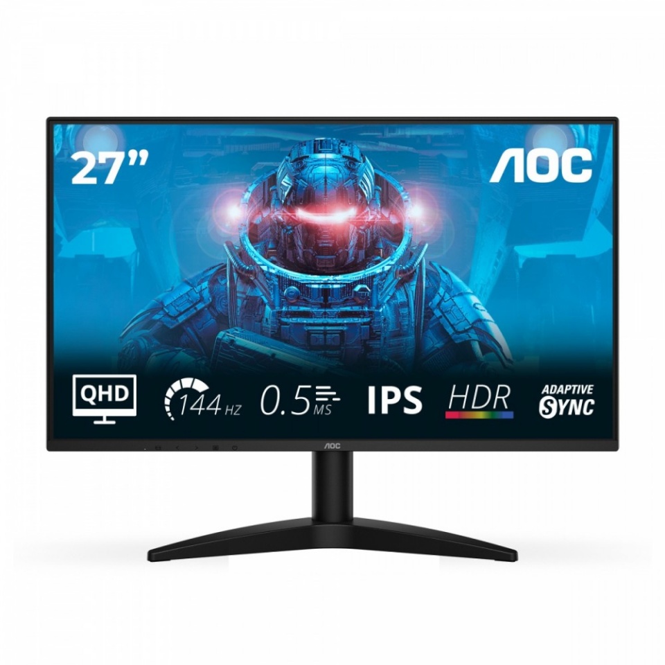 AOC monitor Q27B36X 27-inch IPS 144Hz HDMI DP