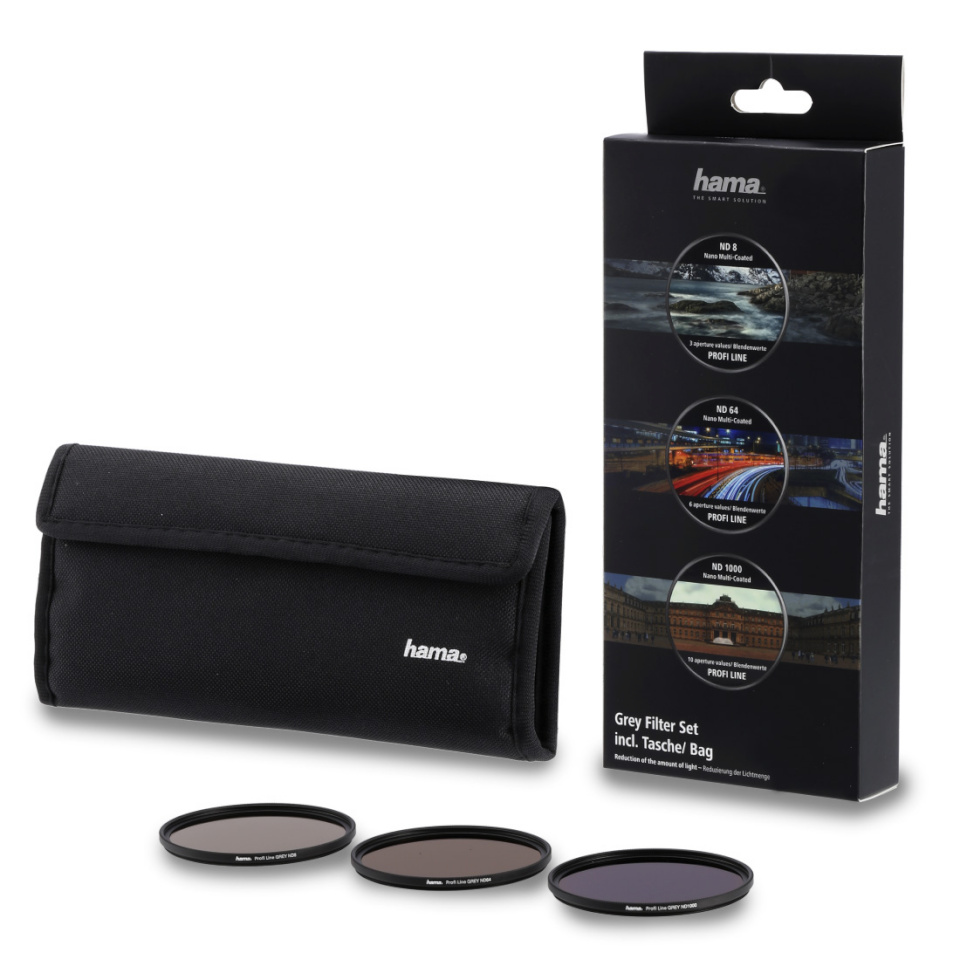 Hama filter 77mm ND filtrikomplekt + kott ND8 / ND64 / ND1000