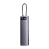 Baseus USB jagaja Hub USB-C 12in1 Metal Gleam Series hall