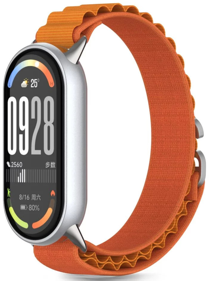 Tech-Protect kellarihm Nylon Pro Xiaomi Smart Band 8/9/10, oranž