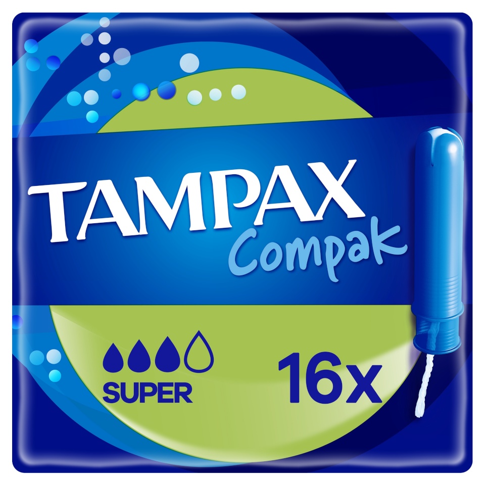 Tampax Compak Super Tampoonid Aplikaatoriga, 16 tk