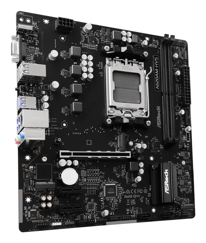 Asrock emaplaat A620AM-HVS AM5 mATX HDMI DDR5