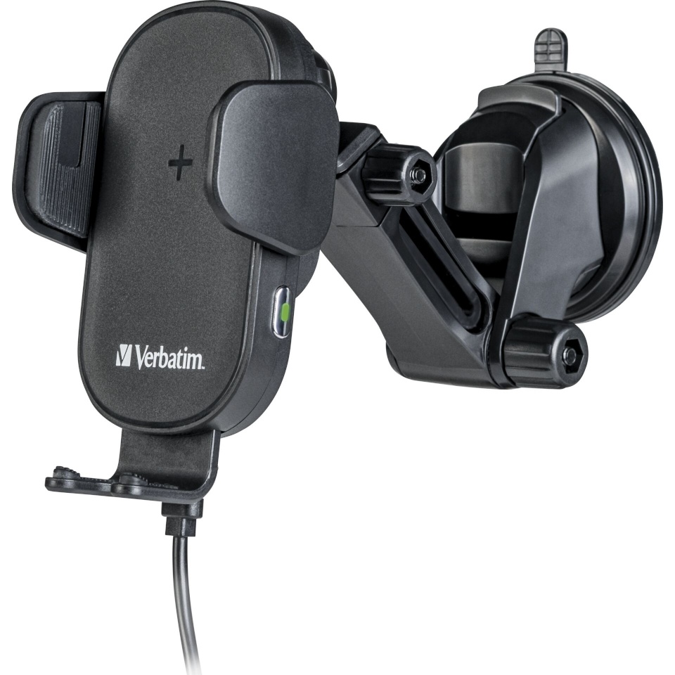 Verbatim juhtmevaba laadija Verbatim Fast Qi Fast Wireless Car Charger USB-C 15W FWC-01