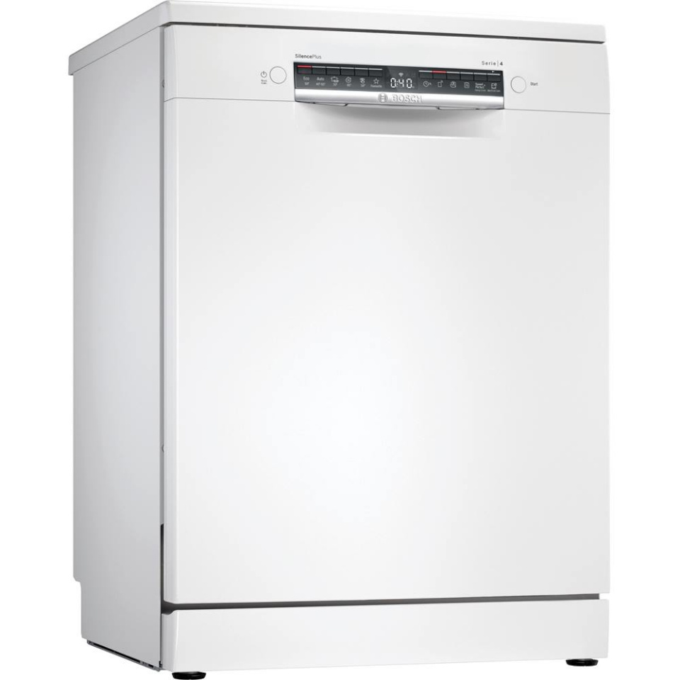 Bosch nõudepesumasin SMS4EMW06E Serie 4 Free Standing Dishwasher, 60cm, valge