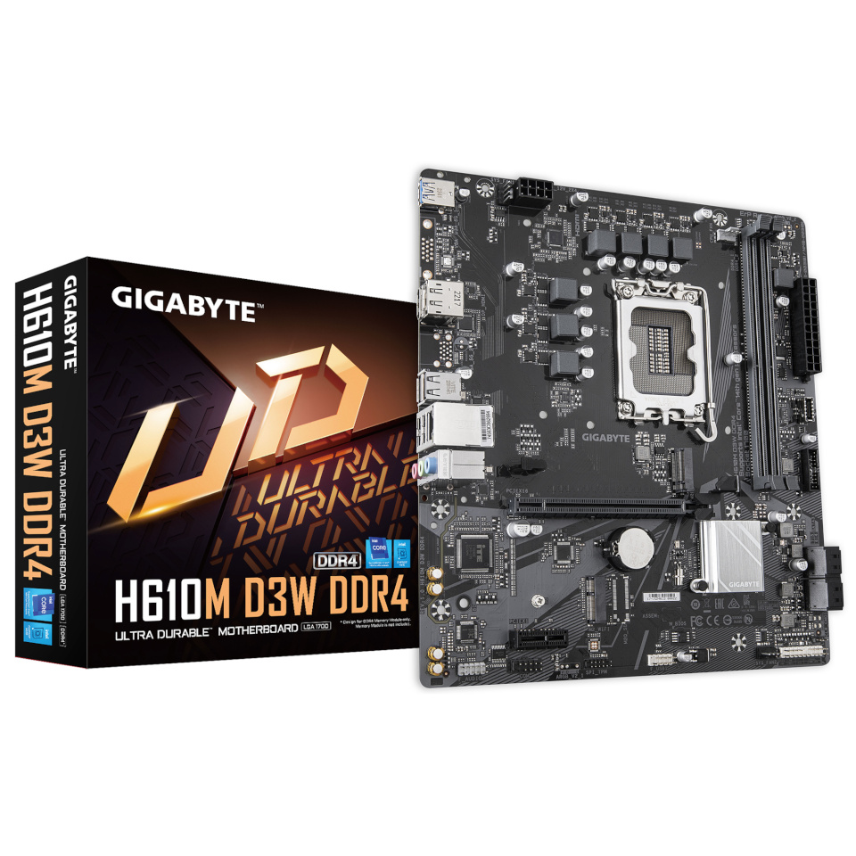 Gigabyte emaplaat H610M D3W DDR4 (rev. 1.0)