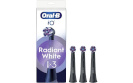 Braun lisaharjad Oral-B iO Radiant White Black Replacement Brushes 3tk, must