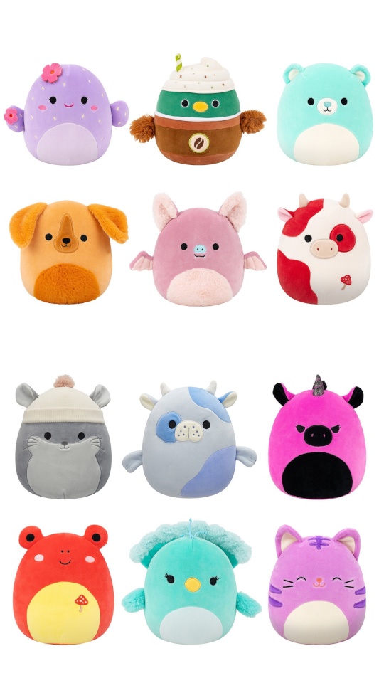 Squishmallows pehmete mänguasjade komplekt P24, 19cm