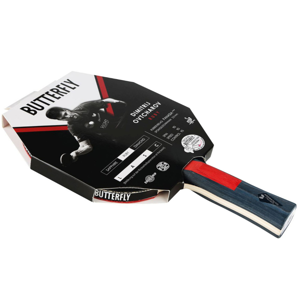 Butterfly lauatennise reketid Ovtcharov Ruby 25726