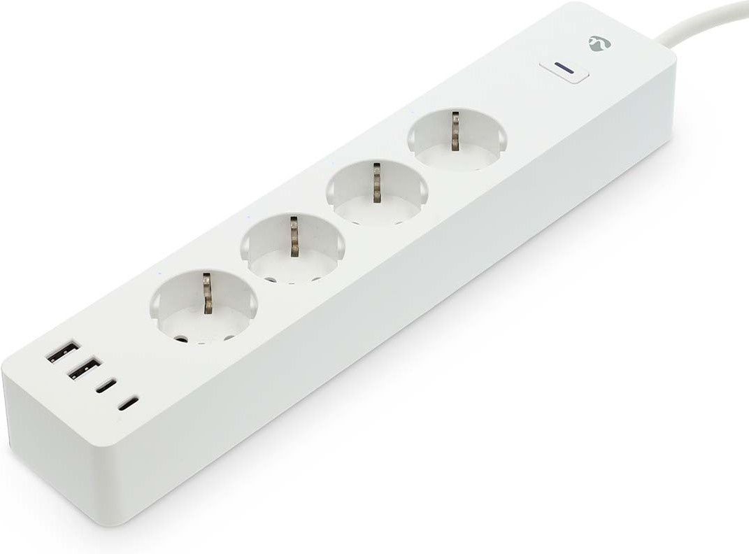 Nedis SmartLife WIFIP313FWT nutikas pikendusjuhe, 16 A, 3680 W