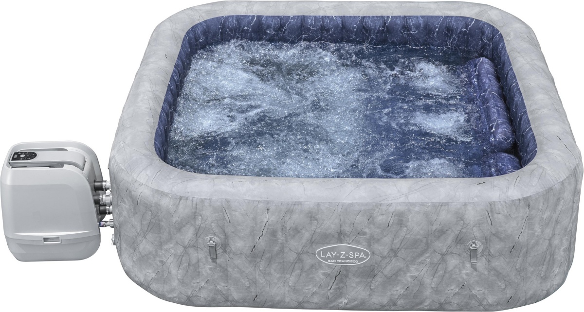 Bestway välimullivann Lay-Z-Spa San Francisco Smart Luxe HydroJet Pro 7 Outdoor Hot Tub, 230cm x 71cm, hall