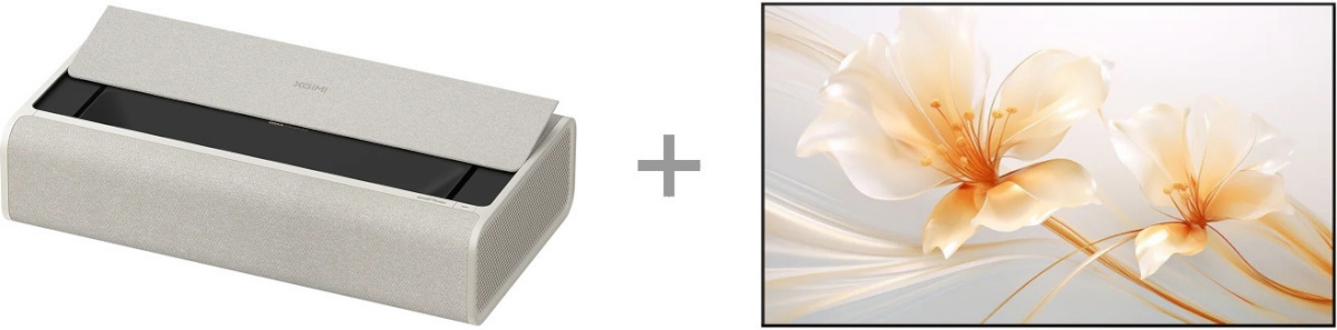 Xgimi AURA 2 4K DLP 100" projektori ja ekraani komplekt