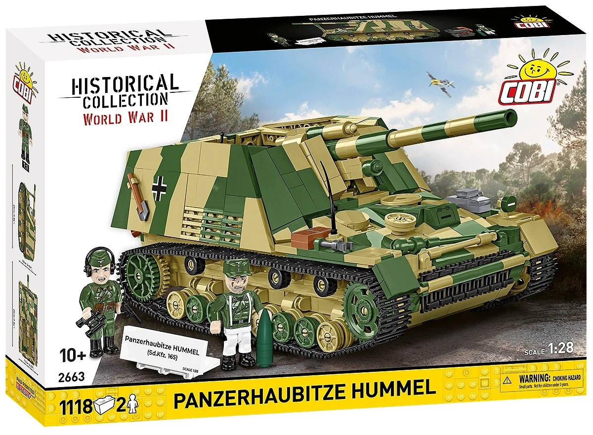Cobi klotsid Blocks Panzehaubitze Hummel 1118 pieces