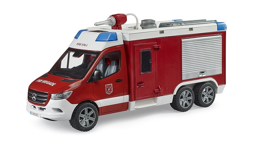 Bruder mänguauto Mercedes Benz Sprinter Feuerwehrrüstwagen (with Light + Sound Modul)