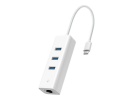 TP-LINK UE330C USB 3.0 Type-C to Gigabit Ethernet Network Adapter with 3-Port USB 3.0 Type-A Hub