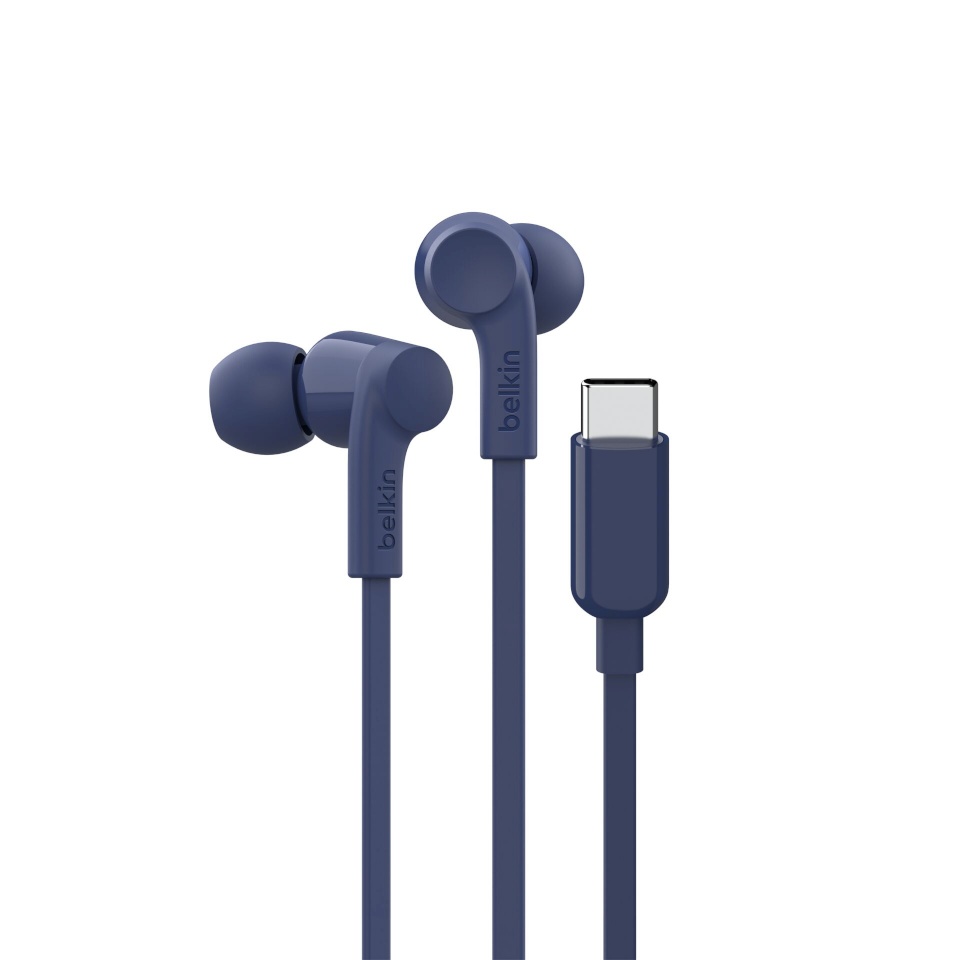 Belkin kõrvaklapid Rockstar InEar Headphones cabel, USB-C, sinine G3H0002hqBLV2