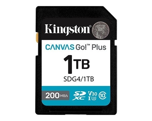 Kingston mälukaart 1TB Canvas Go Plus 200/MB/s C10 U3 V30