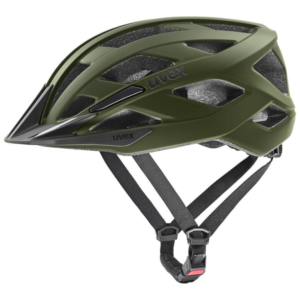 Uvex kiiver I-vo 2 Cycling 56–60 cm, tumeolive matt