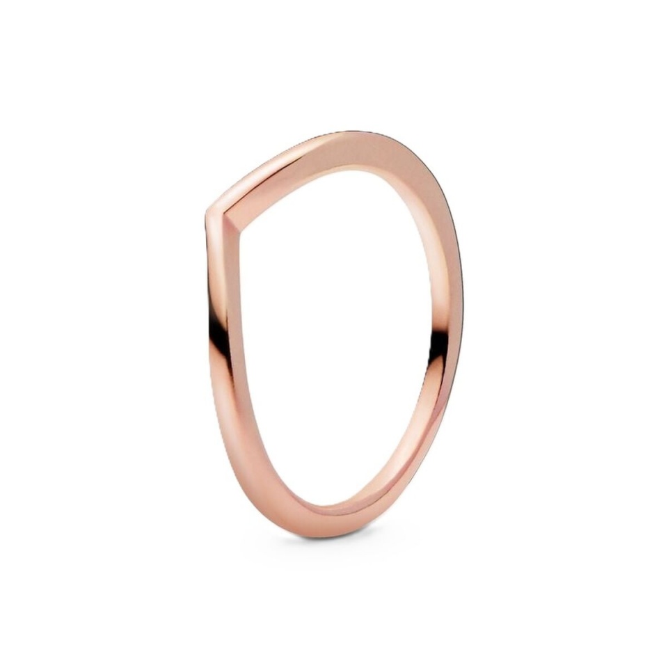 Pandora naiste sõrmus WISHBONE 14K ROSE GOLD-PLATED - RING - SIZE 48