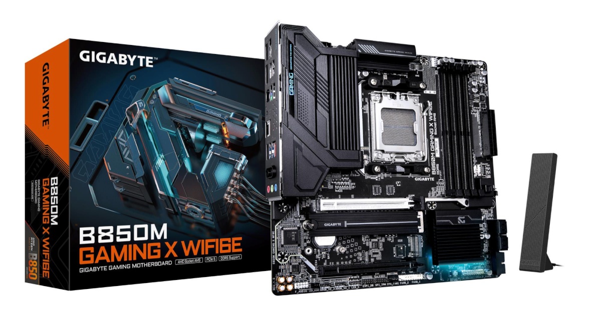 Gigabyte emaplaat AMD B850 socket Am5 micro ATX ram Ddr5-sdram 4xslots wi-fi Yes bluetooth Yes 2xnumber Of M.2 (m) Slots b850mgamingxwf6e1.1