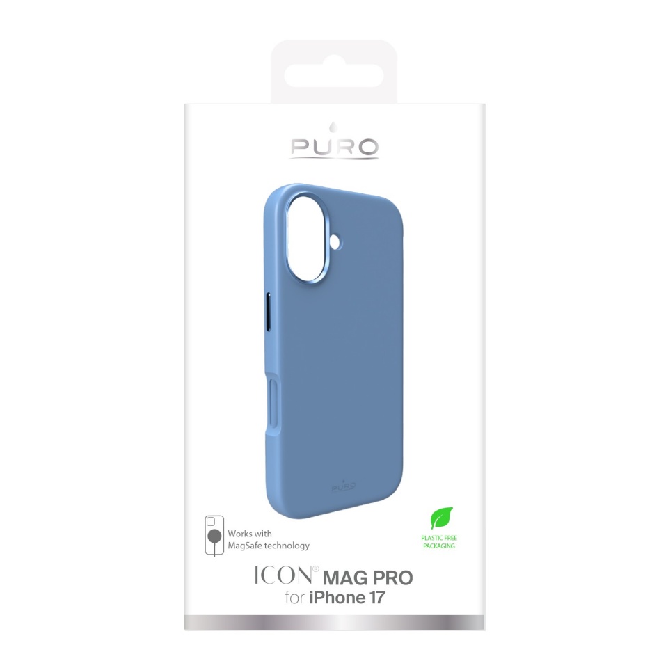 Puro kaitsekest Apple iPhone 17 Liquid Silicone with Magsafe sinine