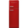 Smeg külmik FAB30RRD6 50-ndate stiil, 172cm, 222/72 l, 34dB, mehaaniline, parem, punane
