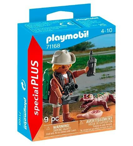 Playmobil klotsid Special Plus 71168 Researcher with young caiman