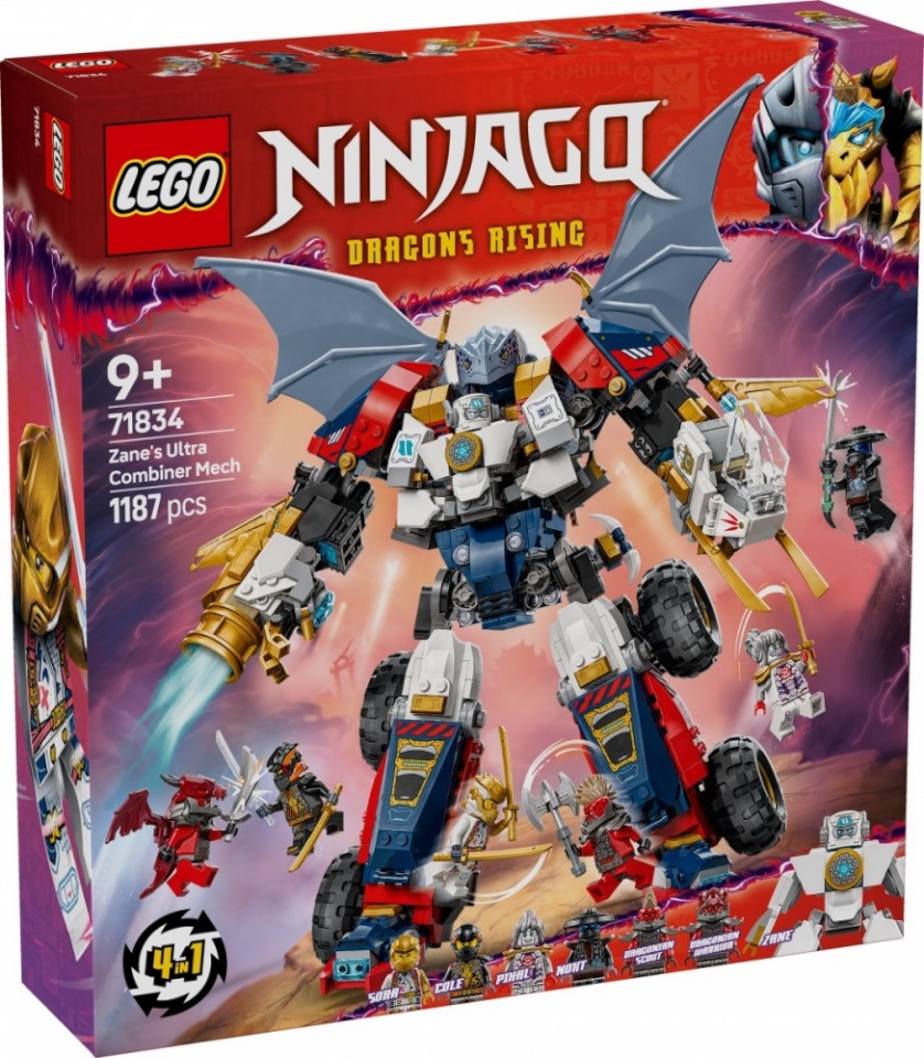 LEGO klotsid 71834 Ninjago Zanes Ultra-Kombi-Mech