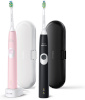 Philips elektriline hambahari HX6800/35 ProtectiveClean 4300 Sonicare Electric Toothbrush, must/roosa
