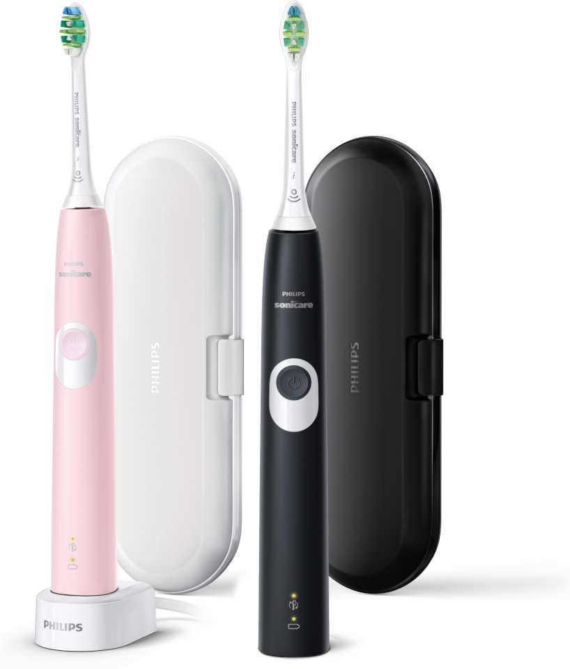 Philips elektriline hambahari HX6800/35 ProtectiveClean 4300 Sonicare Electric Toothbrush, must/roosa
