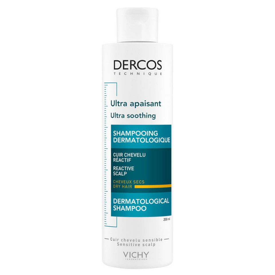 Vichy šampoon Dercos Ultra Soothing Dermatological Shampoo 200ml, unisex