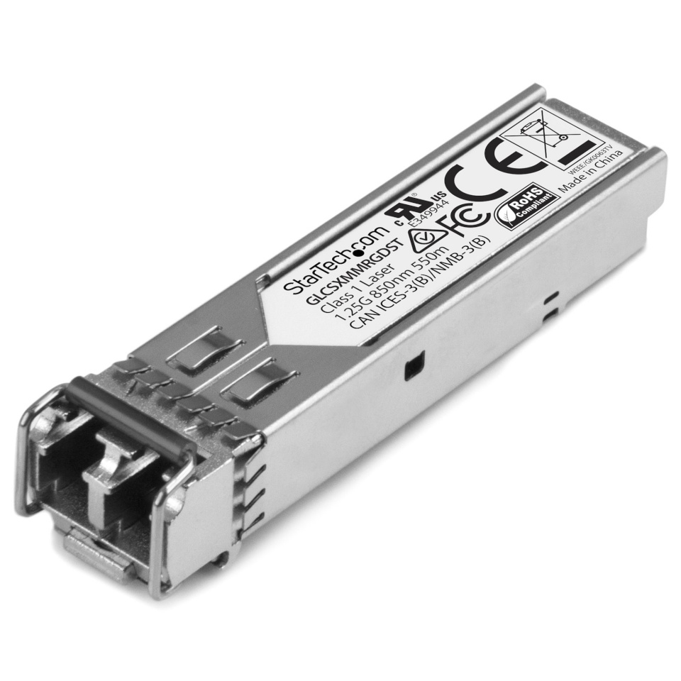 StarTech Cisco GLC-SX-MM-RGD kompatibel SFP - Gigabit Fiber 1000Base-SX SFP Transceiver Modul - MM LC - 550m - 850nm