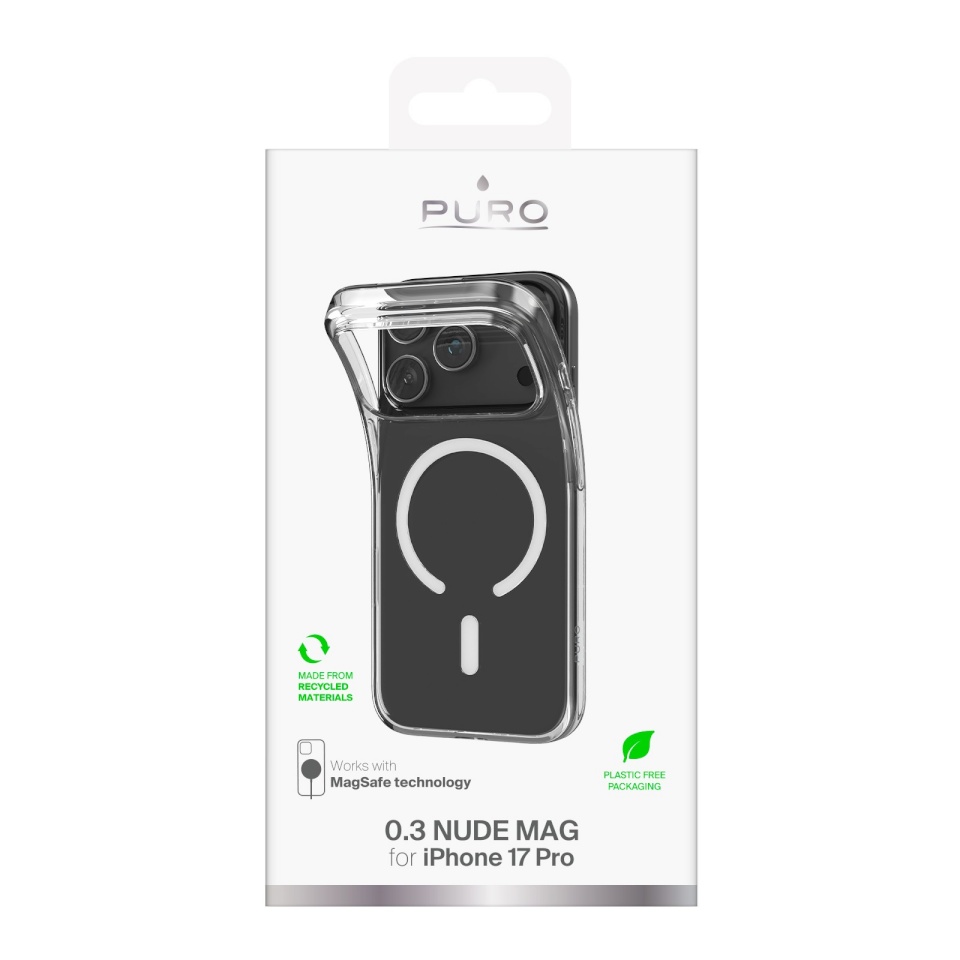 Puro kaitsekest Apple iPhone 17 Pro 0.3 with Magsafe Transparent