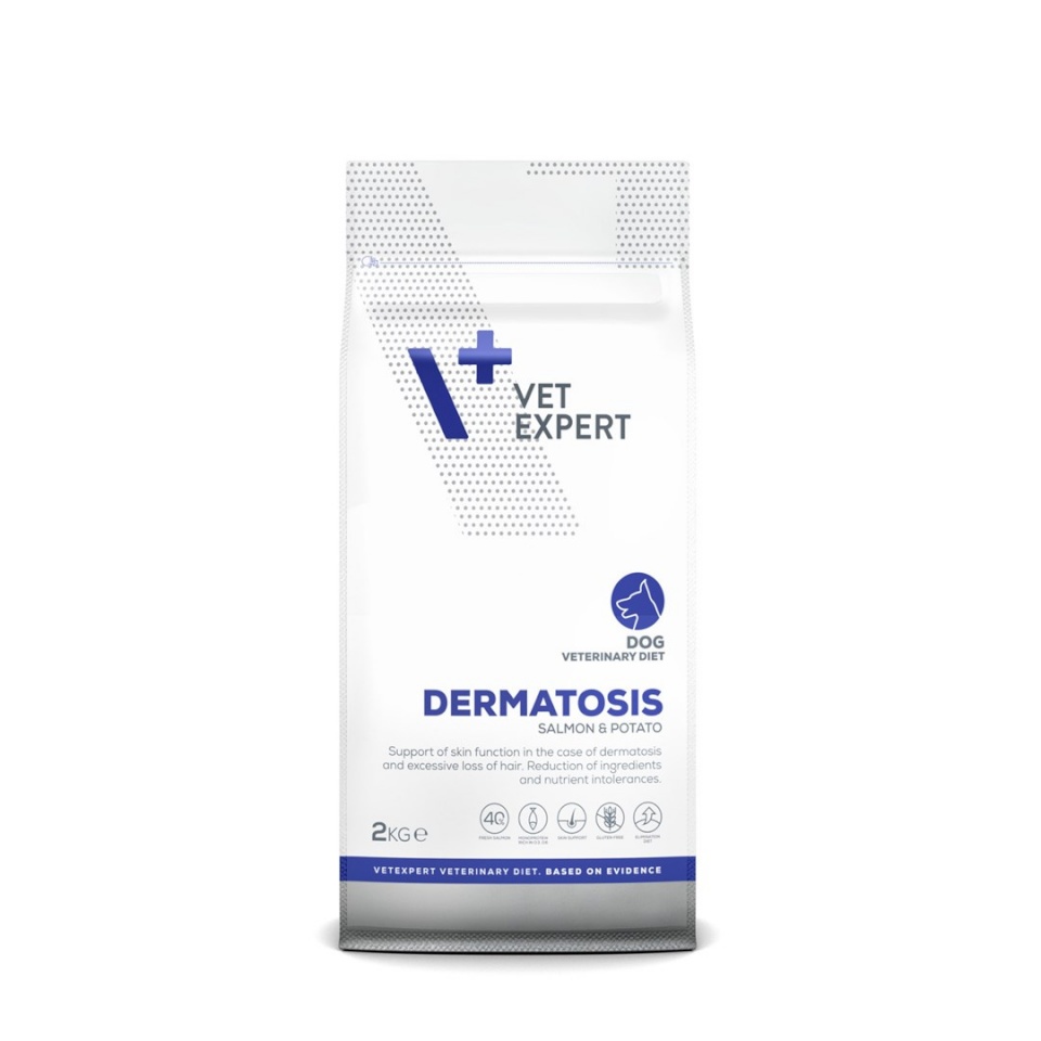 Vetexpert kuivtoit koerale Veterinary Diet Dermatosis Dog Salmon & Potatos, 2kg