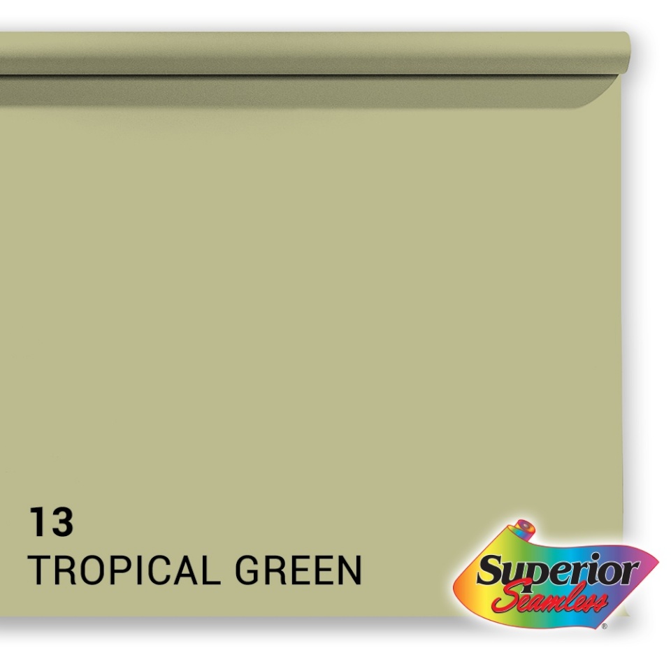 Superior taust Background Paper 13 Tropical Green 1.35x11m
