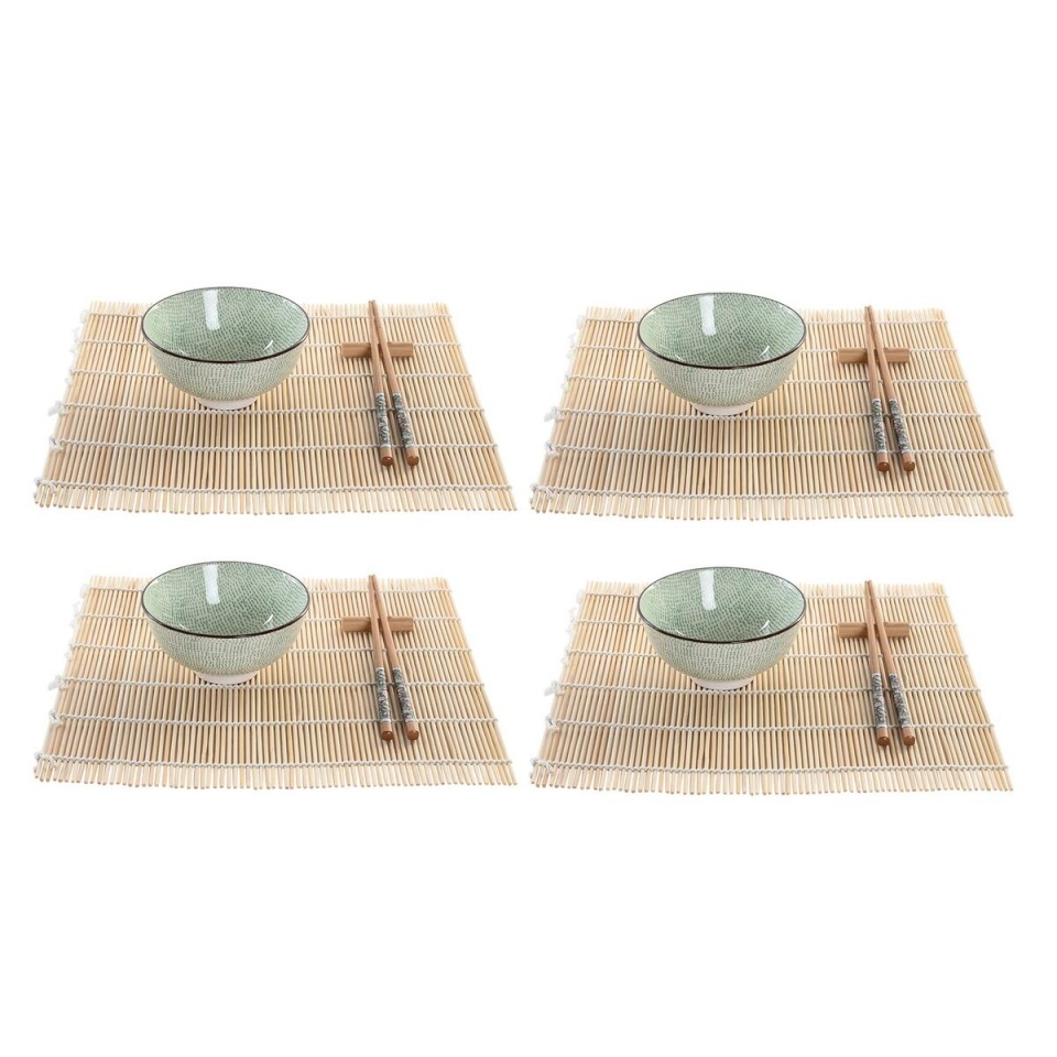 DKD Home Decor Sushi Komplekt 14,5x14,5x35cm Keraamika Idamaine (16tk)