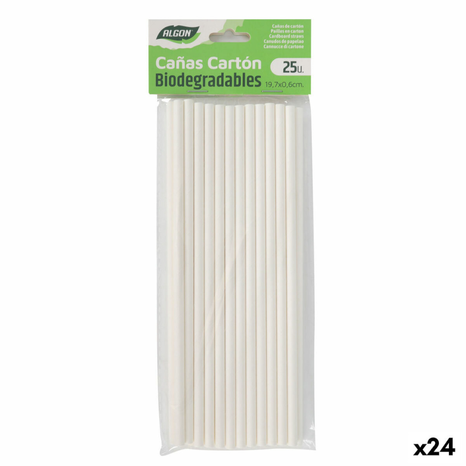 Algon Taaskasutatav Joogikõrs 19,7x0,6cm 25tk 24tk