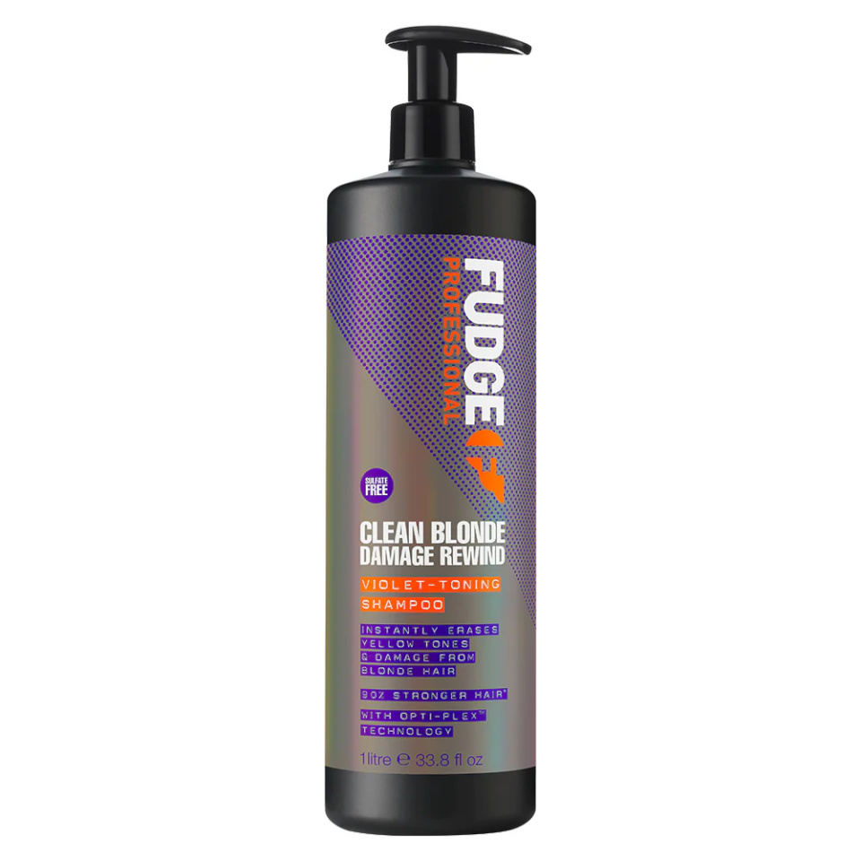 Fudge Professional šampoon Clean Blonde Damage Rewind Violet-Toning Shampoo 1000ml, unisex