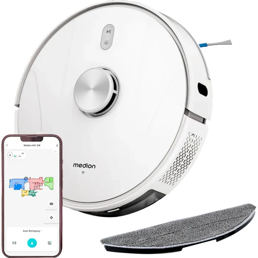 Medion robottolmuimeja MD11916 X41 SW Robotic Vacuum Cleaner, valge