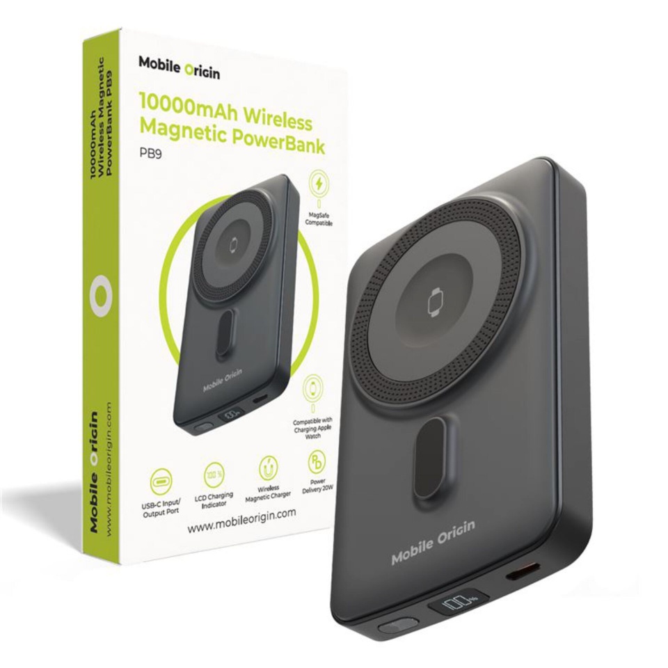 Mobile Origin akupank Magnetic PowerBank 10000mAh PB9